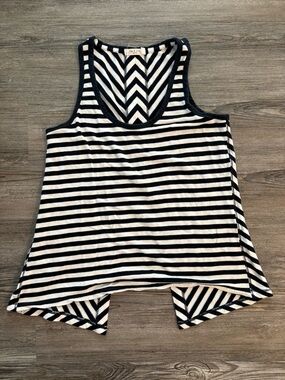 rag & bone Black and White Striped Top